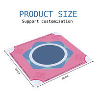 Tapis de table de luxe RTS 2026 antidérapant sans odeur indéirable, tapis de mahjong en silicone pour jeux de société, tapis de table de mahjong en caoutchouc