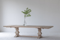 Table de chambre convertible en bois massif de chêne, style français moderne, pour l'extérieur, meubles de maison