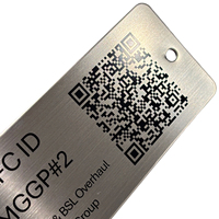 Étiquettes adhésives personnalisées avec code QR, code-barres, données variables, résistantes à la température, résistantes aux produits chimiques, plaque signalétique pour actifs