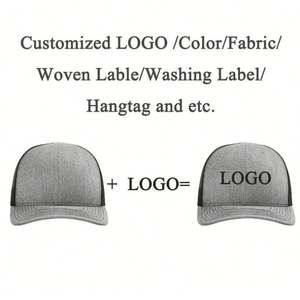 Casquette de baseball ajustable noire style maille Richardson 112 personnalisable avec logo pour hommes - Product Image 2