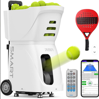 Machine de service intelligente PUSUN PT-SMART pour padel et tennis, avec application et télécommande pour l'entraînement et la pratique
