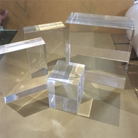 Bloc de présentation en acrylique transparent massif pour enseignes et présentoirs – Vente en gros