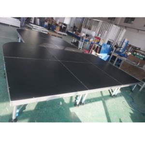 Plataforma de Escenario Portátil de Aluminio Desmontable para Exteriores, Superficie Antideslizante para Eventos, Iluminación y Ceremonias, Fácil Montaje, Sin Electricidad - Product Image 3