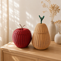 Paniers en rotin pas chers pour la décoration de la chambre d'enfant, paniers faits à la main en différentes formes d'animaux, décoration multifonctionnelle pour la maison