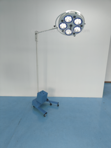 Lampe chirurgicale LED à 5 trous pour salle d'opération, lampe d'opération sur pied pour hôpital vétérinaire, électrique, certifiée CE - Product Image 2