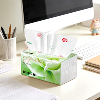 Mouchoirs en papier doux Green Flower, 6 plis, 408 feuilles, blancs, pour la maison et l'hôtel