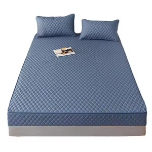 Coprimaterasso trapuntato custodia a prova di insettaggio a molla con chiusura a molla in 100% in poliestere, letto matrimoniale, coprimaterasso con cerniera - Product Image 1