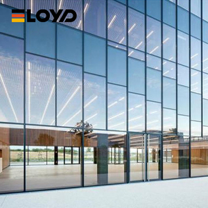 Façades en verre plein cadre modernes haut de gamme Eloyd pour gratte-ciel, mur-rideau en alliage d'aluminium avec film de protection, garantie 5 ans - Product Image 3