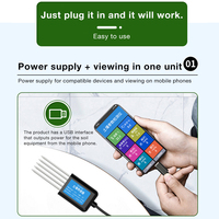 Détecteur de sol professionnel haute précision PH/EC/Température/NPK 8-en-1, testeur de fertilité du sol USB pour l'agriculture