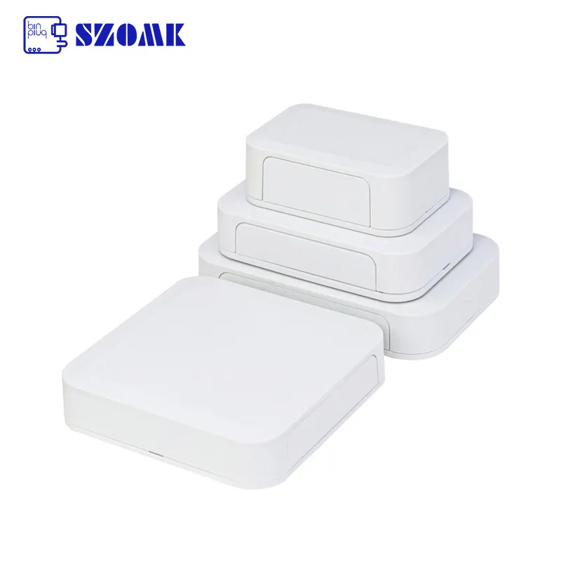Ak-NW-Series Iot Sensor Home Network Rj45 Box Network Wireless Plastic Router Enclosure Wifi Box Case para dispositivo electrónico