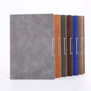 Cuaderno Personalizable A5 de Hojas Sueltas para Negocios, Textura Mate Delicada, Opción de Tela de Cuero PU, Encuadernación Cosida a Caballete para Imprimir Logotipos - Product Image 1