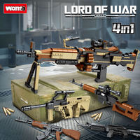 WOMA TOYS C0169 4 в 1, конструктор mirco, маленькая игрушка, Снайпер m4a1, ak-47 мини-блок