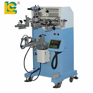 Pneumatische Cilinder Semi Auto Tyvek Polsband Drukmachine Parfum Fles Pot Logo Zeefdruk <span class=keywords><strong>Machine</strong></span> - Product Image 1