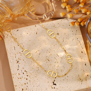 Collar de Acero Inoxidable con Colgante de Hocico de Cerdo Moderno, Collar de Clavícula Antideslustre, Joyería Geométrica para Mujer - Product Image 3