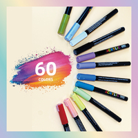 Bestationery Acrilicos Marcadores De Arte Custom Waterproof Sketch Coloring Graffiti Permanent Acrylic Paint Art Marker Pen Set