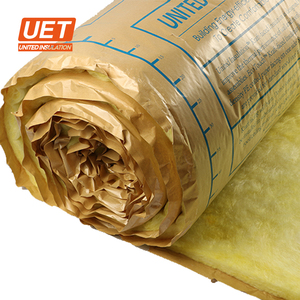 Isolation en fibre <span class=keywords><strong>de</strong></span> <span class=keywords><strong>verre</strong></span> pré-coupée UET R-21 avec revêtement kraft pour toiture/plafond et murs intérieurs/extérieurs - Product Image 2