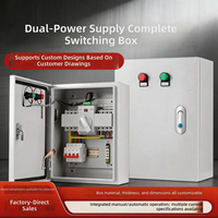 Boîtier de commande de transfert de puissance double jusqu'à 250A, ATS manuel/automatique, pour panneau de distribution résidentiel PV, normalement fermé