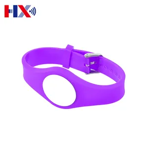 Factory Price Adjustable 13.56MHz Reusable RFID Wristbands NFC Bracelet Programmable Wrist Band Smart RFID Wristband