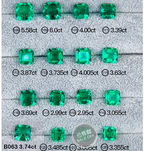 Anster พลอย4-16มม. คุณภาพสูงไฮโดรเทอร์มอลโคลัมเบียหินสีเขียวมรกตสำหรับทำเครื่องประดับ - Product Image 3