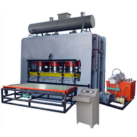 Presse à chaud de stratification de mélamine à cycle court à vendre Machine de placage de bois Machine de fabrication de mélamine MDF