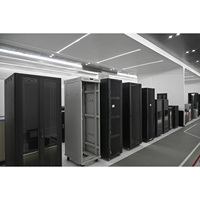 Baie de serveur autoportante en acier SPCC 19 pouces 42U-47U, armoire de centre de données sur mesure, certifiée CE/ROHS/ISO9001, capacité statique 1500 kg