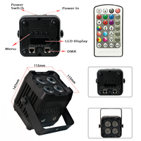Dj professionnel allume 4x18w RGBWA + UV 6in1 Club Uplights batterie sans fil DMX IRC contrôle Led Par lumière pour fête Club hôtel