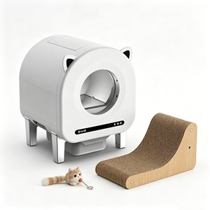 OEM Automatic <b>Cat</b> Litter <b>Box</b> Katzentoilette Open Design Dust Free Easy Daily Disassembly Cleaning - Product Image 1