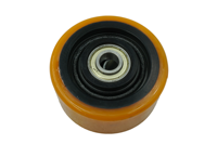 Nouvelle roue de chariot élévateur 125/60/4K PU, capacité de charge 1500 kg, roulement à billes, pour chariot à palettes électrique Linde T20sp, référence 0009933803