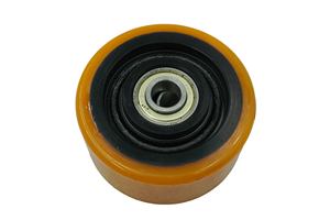 Nueva Rueda para <span class=keywords><strong>Carretilla</strong></span> Elevadora 125/60/4K PU, Capacidad de Carga 1500kg, Rodamiento de Bolas, Rueda para <span class=keywords><strong>Carretilla</strong></span> Eléctrica <span class=keywords><strong>Linde</strong></span> T20sp 0009933803 - Product Image 3