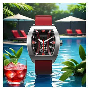 High Quality Oem Custom Watch Factory Multifunction Chronograph Waterproof Luxus Rubber Quartz Watch For Men Orologio Uomo