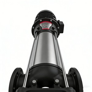 Bomba centrífuga vertical multietapa Grundfos Cr con cuerpo de hierro fundido para sistemas de suministro de agua - Product Image 2