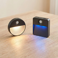 Lumière de nuit à détecteur de mouvement, rechargeable, fonctionnant sur batterie, avec lumières RGB, fixation magnétique, pour placard, toilettes