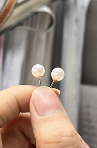 Perlas de Cristal Sintético de Imitación de Perla Negra, Redondas, con Medio Orificio, de Alta Calidad AAAAA, en Dorado, Gris y Blanco, de 4-16 mm, para la Fabricación de Joyería - Product Image 3