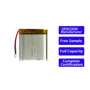 Аккумуляторная батарея KRL ODM OEM 103740 1600 мАч (полимерный/литий-полимерный элемент) для камер видеонаблюдения/светодиодных лент - Product Image 1