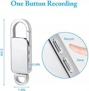 Grabadora de Voz Mini con Logotipo Personalizado, Sensor de Sonido de Alta Fidelidad, Estilo Memoria USB, Dictáfono, Dispositivo para Estudiantes y Guardias de Seguridad - Product Image 3