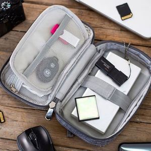 Wholesale Portable Data <b>Cable</b> Storage <b>Bag</b> Travel Headset Storage <b>Bag</b> Durable 300D Oxford Mobile Power Charger Organizer <b>Bag</b> - Product Image 2