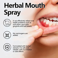 Productos de Cuidado Bucal Hechos en Fábrica, Spray Bucal Herbal Verde/Blanco/Rojo, Aliento Fresco, Repara Encías Hinchadas, Mal Aliento y Sarro