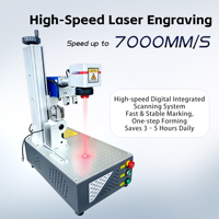 Machine de marquage laser à fibre 20W 30W 50W avec source laser MAX Raycus JPT pour la découpe de métal, plastique, verre, bois et bijoux