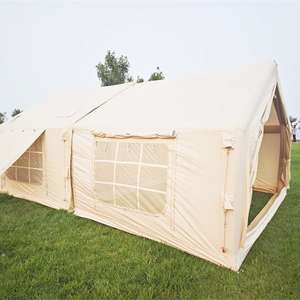 Tenda ad aria in cotone Oxford quattro stagioni impermeabile portatile campeggio casa gonfiabile tenda> fondo 3000mm indice impermeabile durevole - Product Image 4