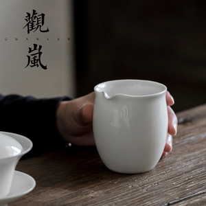 Cilindro de porcelana blanca Gu Lan, resistente al calor, para juego de té Kung Fu - Product Image 1