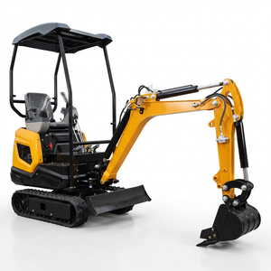 Mini-excavatrice sur chenilles hydraulique de deux tonnes avec moteur Kubota, cabine, accessoires pour travaux agricoles, creusement de fossés et remblayage, à vendre - Product Image 1