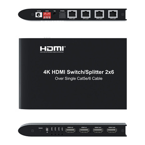 4K HDMI chuyển Splitter 2x6 với 4 cái Extender HDMI Receiver - Product Image 5