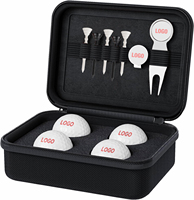 Coffret cadeau personnalisé avec logo, tees de golf, marqueurs de balle, ensemble cadeau de golf en caoutchouc, accessoires de golf