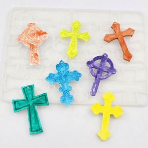Molde de Silicona con Forma de Cruz y Crucifijo para Halloween, Personalizable con Logotipo, para Resina Epoxi, Hecho a Mano, OEM, ODM, Ecológico, Serigrafía - Product Image 1