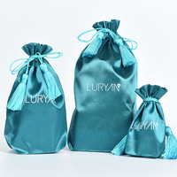 Botol parfum Satin kecil, tas gaya bukaan Tengah untuk kemasan tekstil