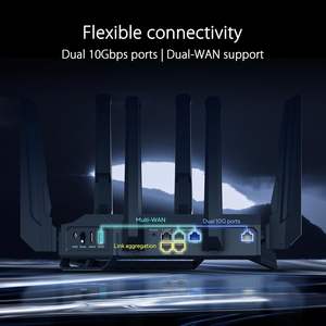 เราเตอร์ WiFi 7 แบบ Tri-Band รุ่น Rt-Be96U Be19000 รองรับ 6GHz พร้อมพอร์ต LAN 4 ช่อง ความเร็ว 320MHz รองรับ QoS สำหรับเล่นเกม ธุรกิจ และใช้งานที่บ้าน (ขายส่ง) - Product Image 4