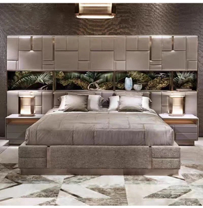<span class=keywords><strong>Letto</strong></span> <span class=keywords><strong>Matrimoniale</strong></span> di Lusso in Pelle di Alta Gamma con Grande Testiera, Arredamento per Camera da <span class=keywords><strong>Letto</strong></span> di Lusso dal Design Moderno e Recente Italiano, <span class=keywords><strong>Letto</strong></span> King Size - Product Image 3