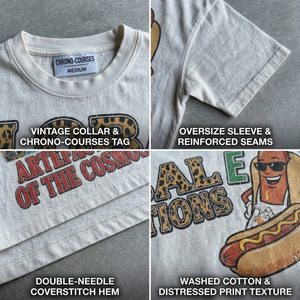 Camiseta Vintage de Algodón 100% con Lavado Ácido, Estampado Gráfico, Estilo Oversize, Streetwear, Retro para Hombre TKAN781 - Precio Bajo al por Mayor - Product Image 3