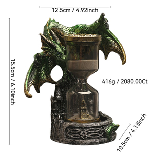 <span class=keywords><strong>Sablier</strong></span> créatif ptérosaure DRB006 <span class=keywords><strong>Dragon</strong></span> européen résine artisanat maison bureau décoration ornement - Product Image 2