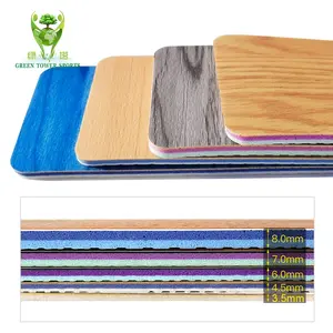 Indoor Vinyl Sports Flooring For Basketball Court PVC Maple Wood Flooring